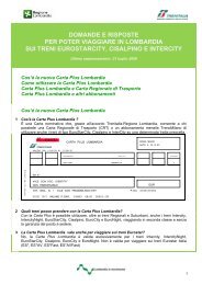 domande e risposte per poter viaggiare in lombardia sui treni ...