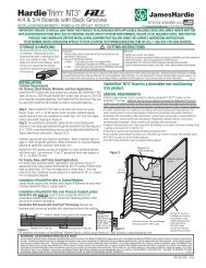 HZ5® Installation Instructions for U.S. - James Hardie