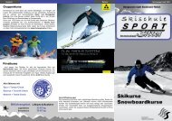 Gruppenkurse Privatkurse - Sport Sittel