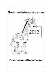 Sommerferienprogramm - Oberhausen-Rheinhausen