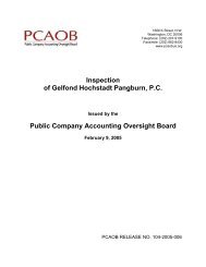 PCAOB Inspection Report of Gelfond Hochstadt Pangburn, P.C. (2/9 ...
