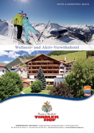 Preisliste 2013/2014 zum Download - Tirolerhof