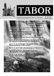 Der aktuelle Taborbote - Evangelische Tabor-Gemeinde in Berlin ...
