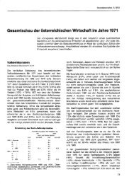 Gesamtschau der österreichischen Wirtschaft im Jahre 1971 - Wifo