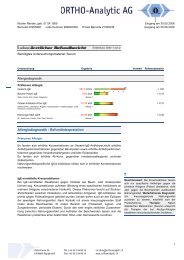 Präscreen Allergie - Ortho - Analytic AG