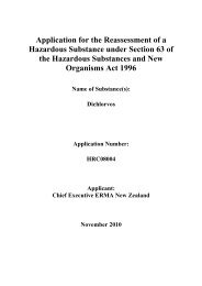 Application for the Reassessment of a Hazardous Substance under ...