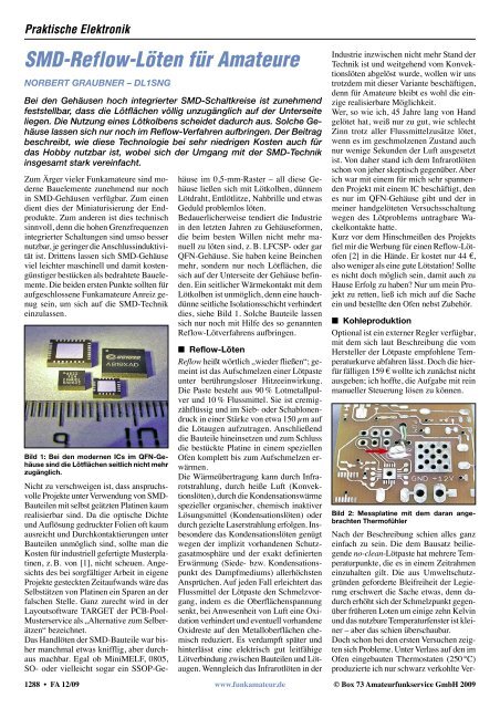 SMD-Reflow-Löten für Amateure