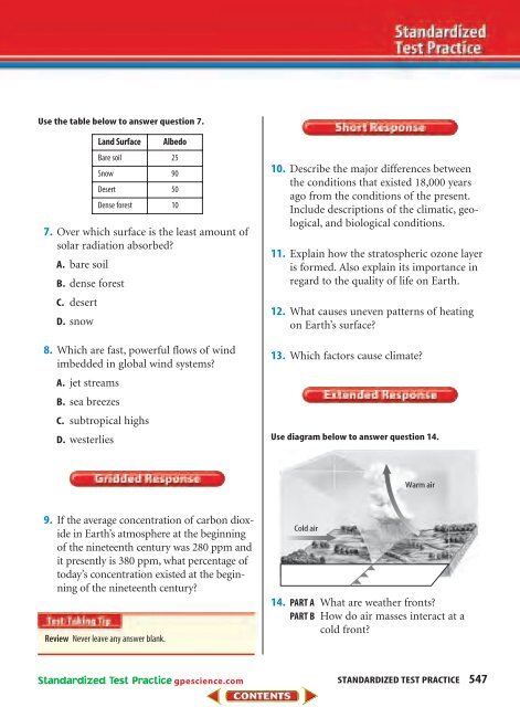 CHAPTER 17 Weather and Climate - Mr. Barrow's Science Center