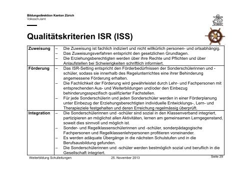 5 Aufgaben und Pflichten der Schulleitung - Volksschulamt - Kanton ...