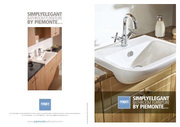simplyelegant by piemonte... - Piemonte Bathroom Furniture from Be ...