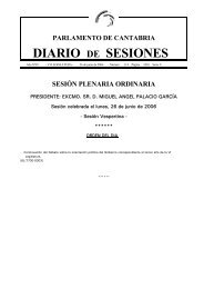 DIARIO DE SESIONES - Parlamento de Cantabria