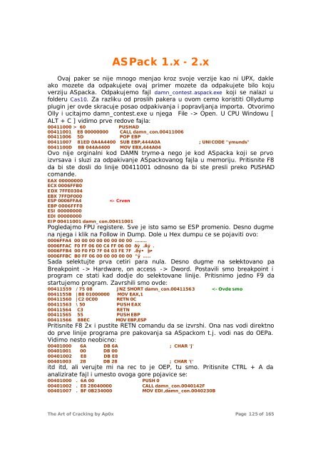 The art of cracking - Tutoriali