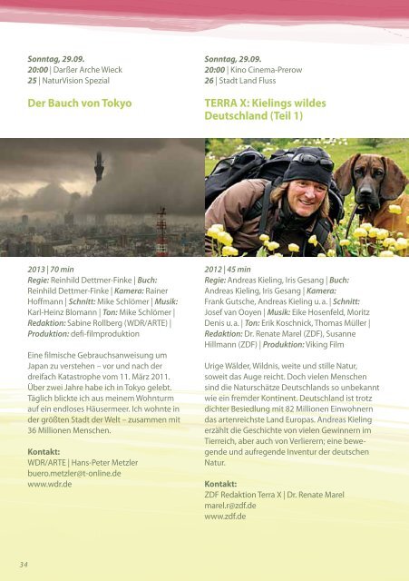 Programmheft 2013 - Darßer NaturfilmFestival