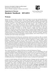 German Handbook for all years 2013-2014 - National University of ...