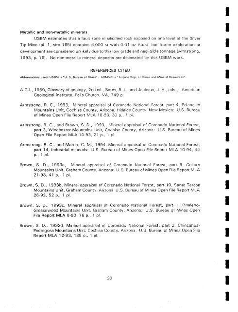 MLA 23-94 - State of Arizona Department of Mines and Mineral ...