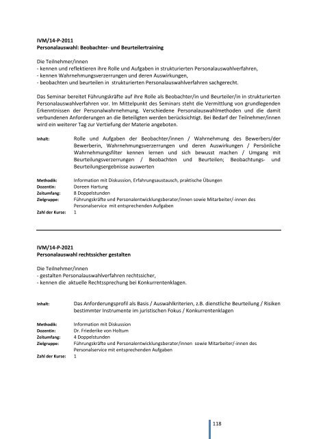 Programm für Führungskräfte 2014 - Verwaltungsakademie Berlin