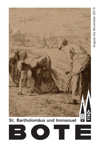 Liebe Gemeinde - Immanuelgemeinde