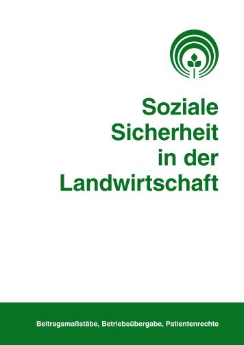 SdL 2/2013 - Sozialversicherung für Landwirtschaft, Forsten und ...