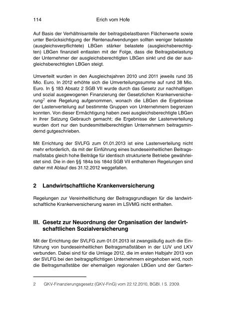 SdL 2/2013 - Sozialversicherung für Landwirtschaft, Forsten und ...