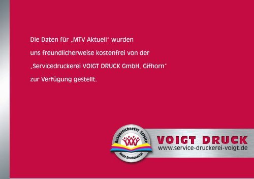 rettung Beratung und Verkauf Nutzen Sie 25 Jahre ... - MTV Gifhorn