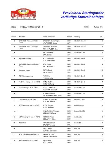 PDF (23 kB) - ADAC 3-Städte-Rallye