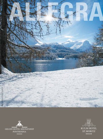 Gästemagazin 2012 - Kulm Hotel St. Moritz