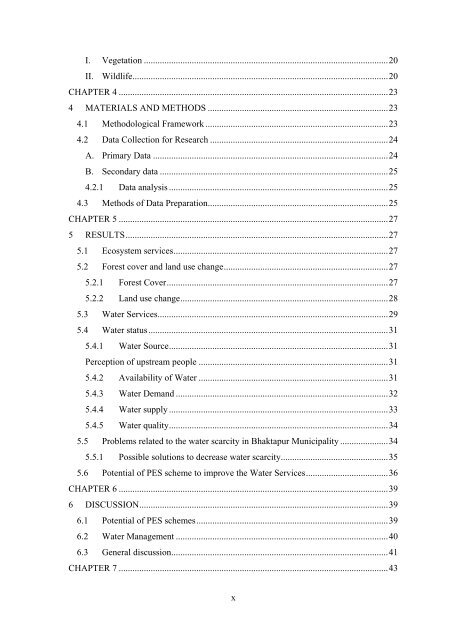 Scope of Payment for Ecosystem Services Mechanism for ... - icimod