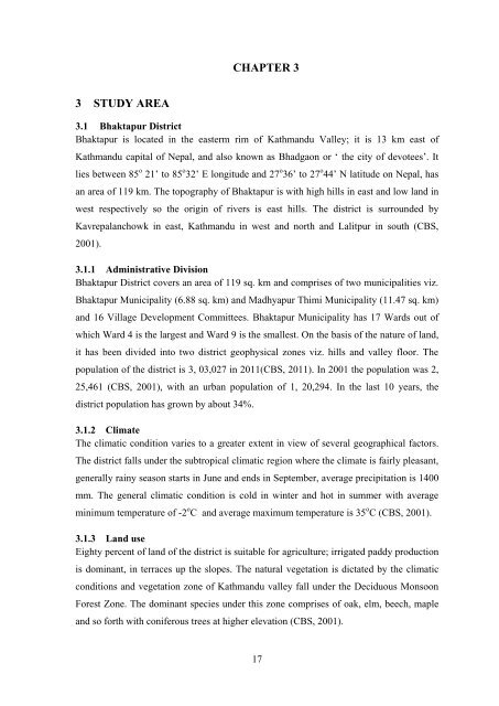 Scope of Payment for Ecosystem Services Mechanism for ... - icimod