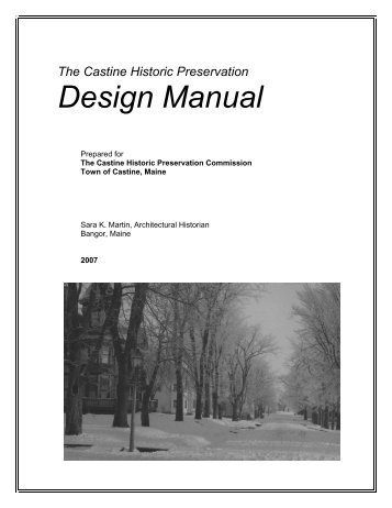 Design Review Manual - Castine, Maine