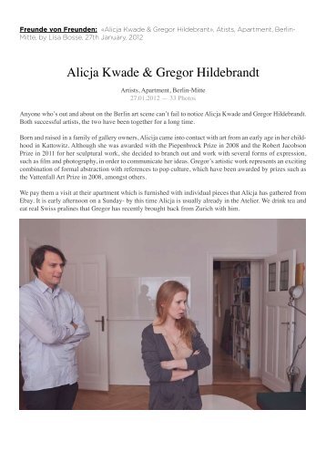Alicja Kwade & Gregor Hildebrandt - Almine Rech Gallery