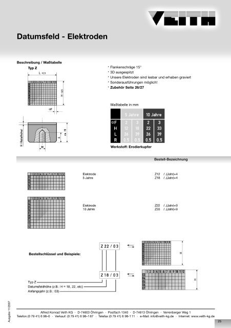 Download Katalog Datumsuhren (PDF) - Veith KG