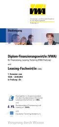 Leasing-Fachwirt/in - VWA Freiburg