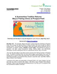 A Summertime Tradition Returns: Macy's Fishing ... - Prospect Park