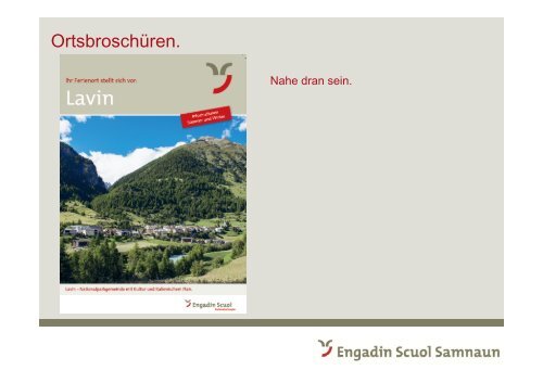 Präsentation von Urs Wohler, Direktor Engadin Scuol Samnaun ...