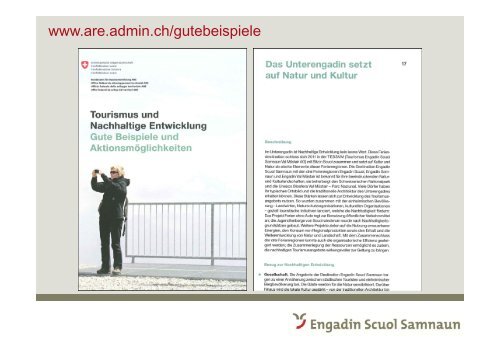 Präsentation von Urs Wohler, Direktor Engadin Scuol Samnaun ...