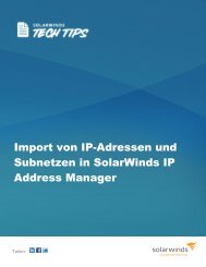 Import von IP-Adressen und Subnetzen in SolarWinds IP Address ...