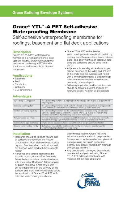 Material Safety Data Sheet Grace Construction Products