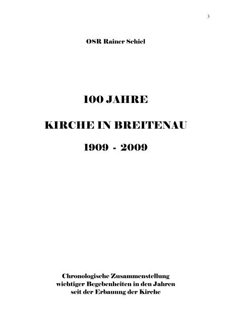 100 jahre - Gemeinde Breitenau