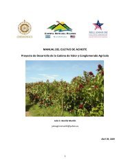 MANUAL DEL CULTIVO DE ACHIOTE Proyecto de Desarrollo de la ...