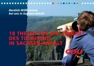 18 thesen für die zukunft des tourismus in sachsen-anhalt - CDU ...
