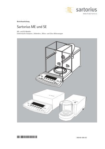 Sartorius ME und SE