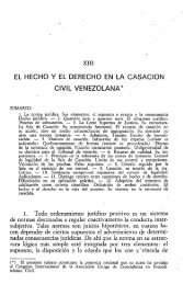 el hecho y el derecho en la casacion civil venezolana - MSINFO