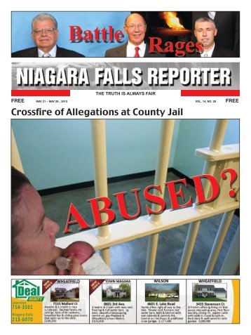 Crossfire of Allegations at County Jail - Niagara Falls Reporter