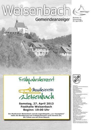 Gemeindeanzeiger 17/2013 Seite 4 - weisenbach.de