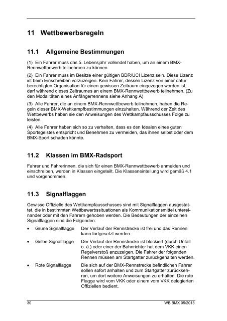 Wettkampfbestimmungen für BMX - BDR Bund Deutscher Radfahrer