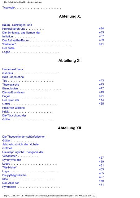 Die Geheimlehre Band I - Theosophische Gesellschaft