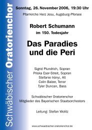 Programmheft (PDF, 408 KB) - Schwäbischer Oratorienchor