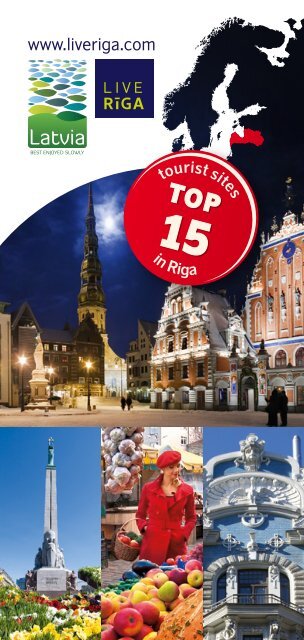 Brochure "Top 15 Tourist Sites in Riga" - Latvia