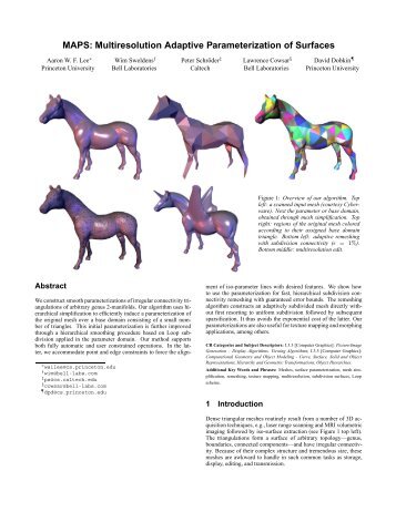 MAPS: Multiresolution Adaptive Parameterization of Surfaces