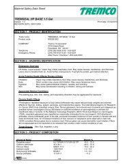 TremSEAL HP Limestone Pretint Base - US MSDS - Tremco Roofing